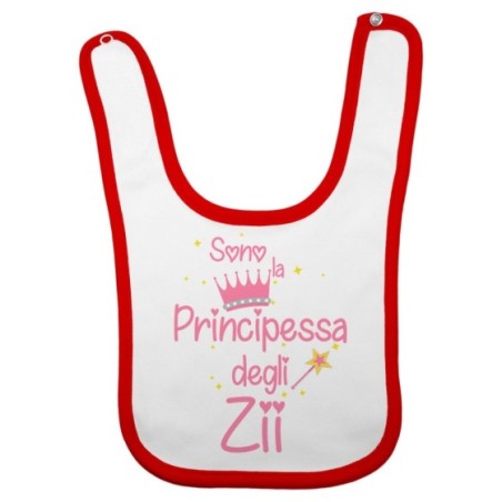 Bavaglino neonata sono sono il principe la principessa di...