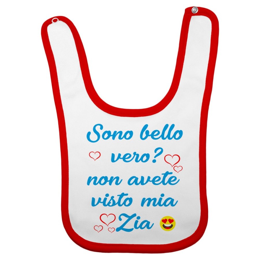 Bavaglino neonato sono bello vero? non avete visto mio zio i miei zii Per gli zii
