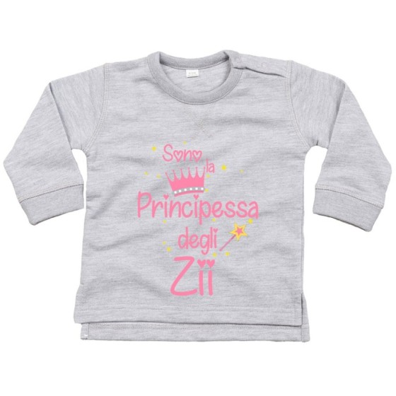 Felpa neonato sono il principe la principessa di zio degli zii Per gli zii