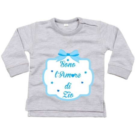 Felpa neonato sono l'amore di zio degli zii  fiocco