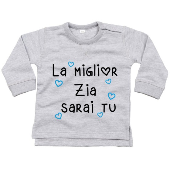 Felpa neonato il miglior zio i migliori zii sarai tu sarete voi Per gli zii