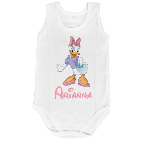 Body neonata personalizzato con nome paperina
