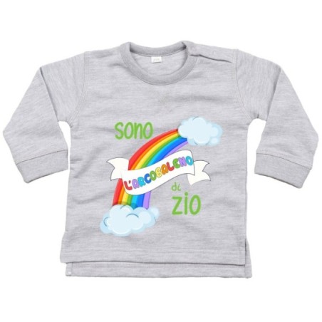 Felpa neonato sono arcobaleno di zio degli zii