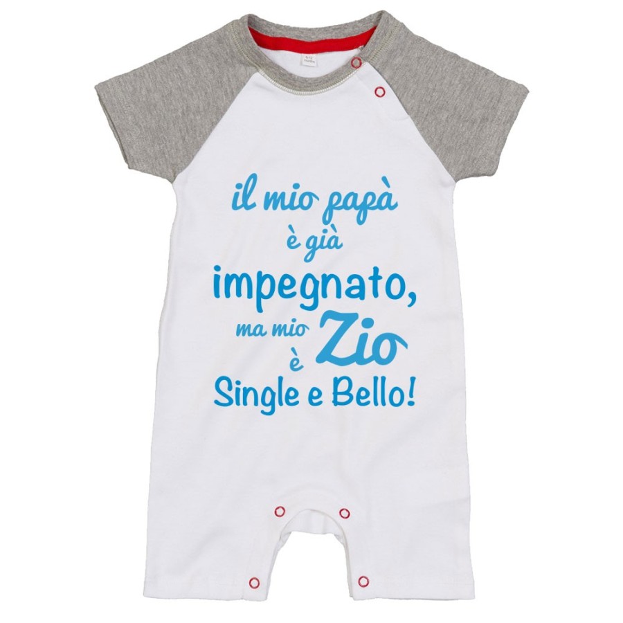 Pagliaccetto neonato il mio papà è già impegnato ma mio zio è single e bello Per gli zii