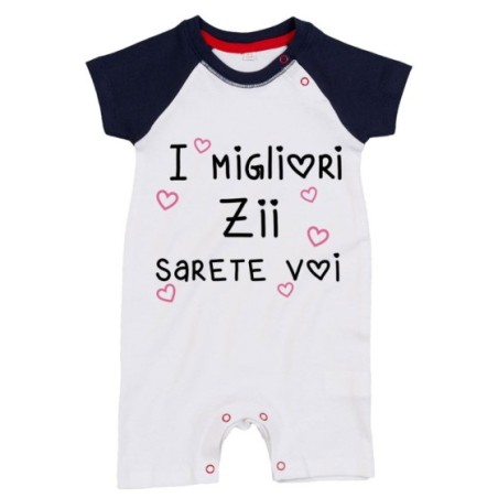 Pagliaccetto neonato il miglior zio i migliori zii sarai tu sarete voi Per gli zii