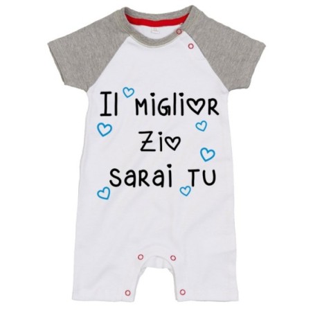 Pagliaccetto neonato il miglior zio i migliori zii sarai tu sarete voi Per gli zii