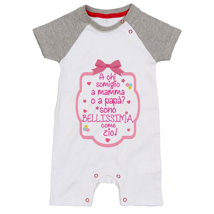 Pagliaccetto neonato a chi somiglio a mamma o papà? sono bellissimo come zio come gli zii Per gli zii