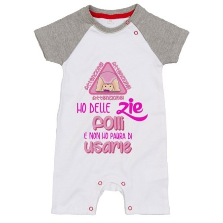 Pagliaccetto neonato attenzione ho uno zio degli zii...