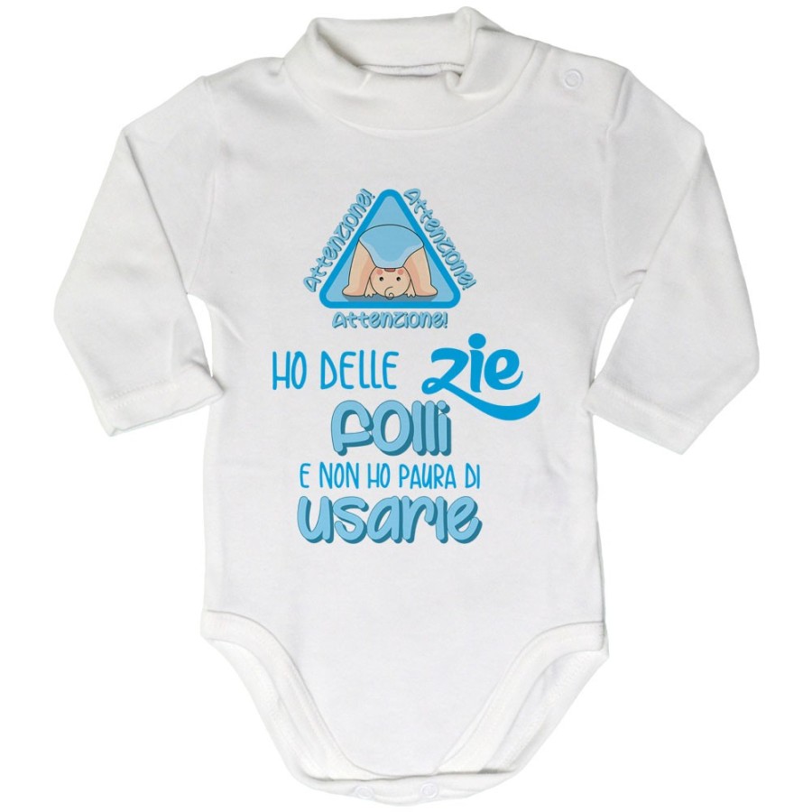 Body lupetto neonato attenzione ho uno zio degli zii folli e non ho paura di usarlo usarli Per gli zii
