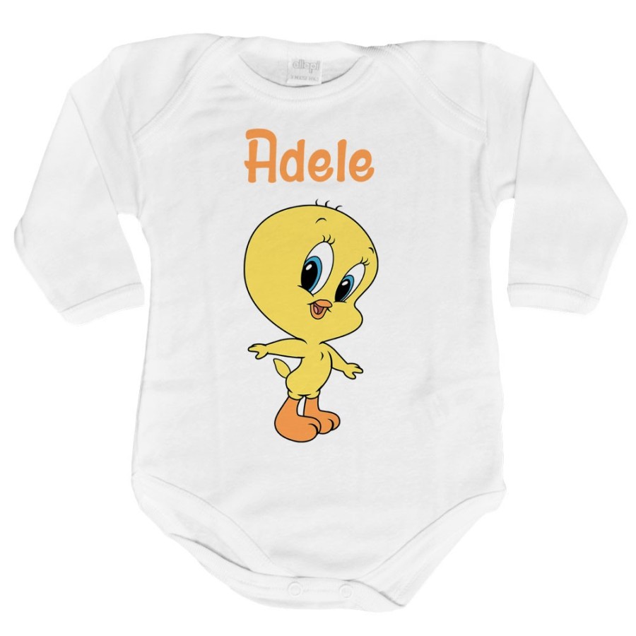 Body neonata personalizzato con nome baby titti Cartoon