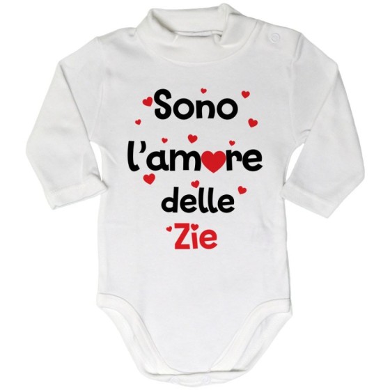 Body lupetto neonato sono amore dello zio degli zii  cuoricini Per gli zii