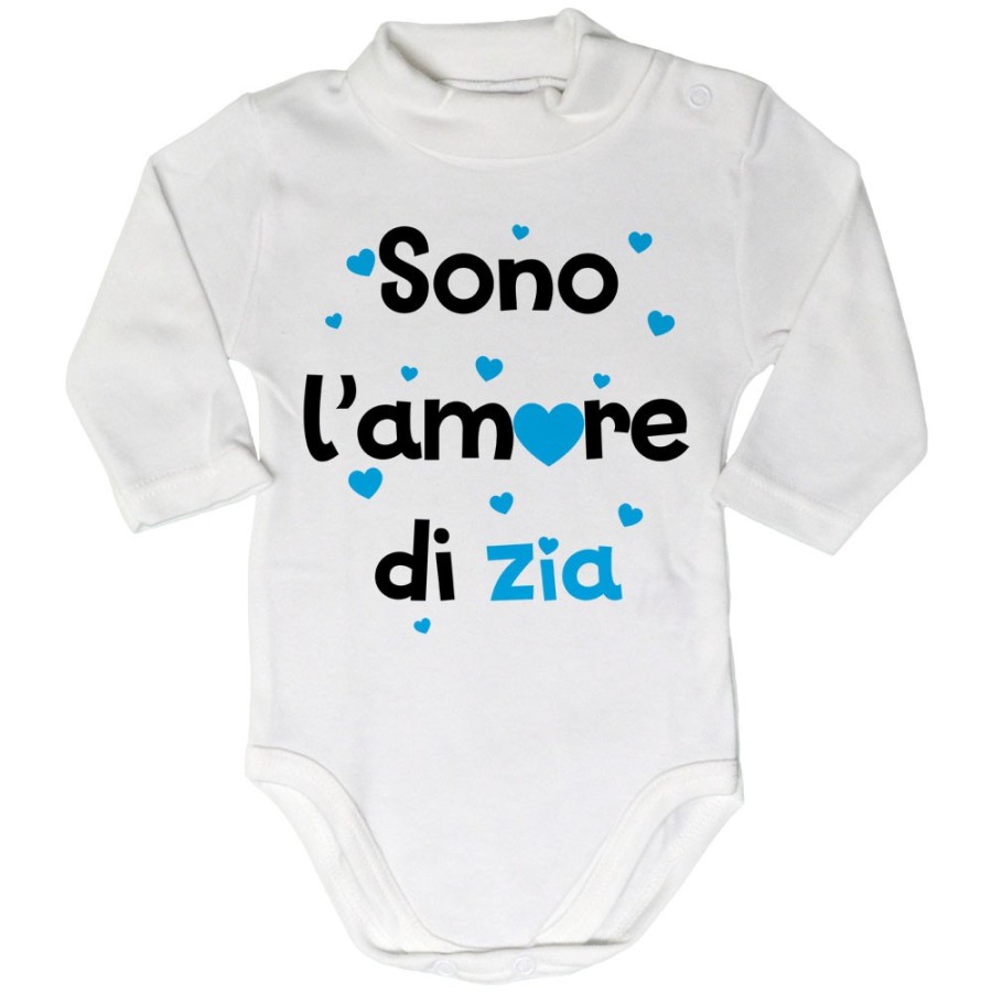 Body lupetto neonato sono amore dello zio degli zii  cuoricini Per gli zii