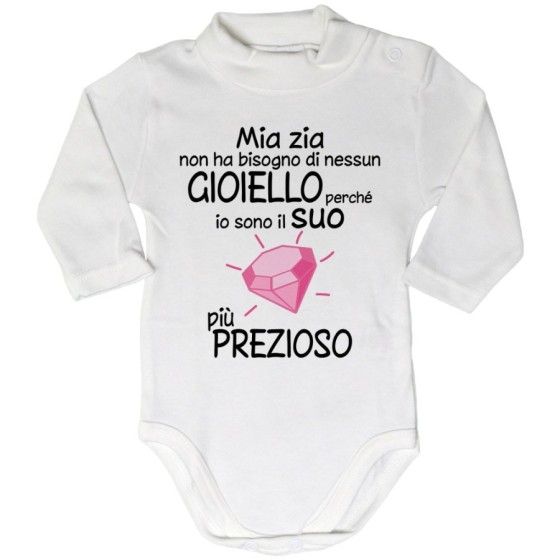 Body lupetto neonato sono il gioiello più prezioso di zia Per gli zii