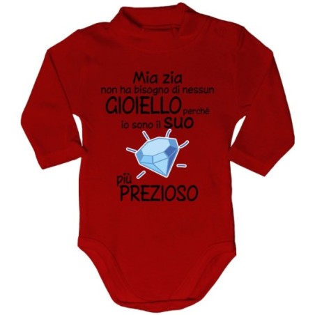 Body lupetto neonato sono il gioiello più prezioso di zia Per gli zii