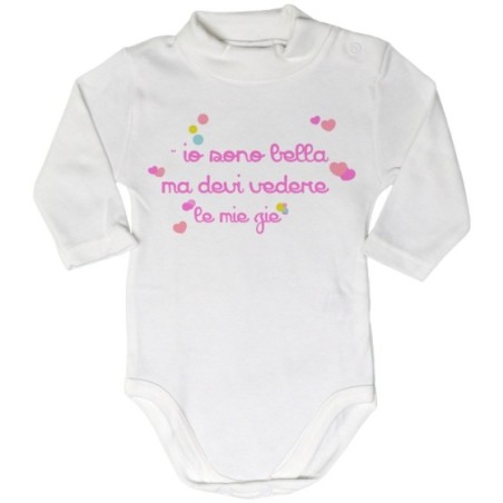 Body lupetto neonato io sono bello ma devi vedere mio zio i miei zii Per gli zii