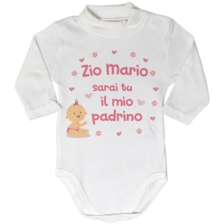 Body lupetto neonato personalizzato  nome sarai tu la mia...
