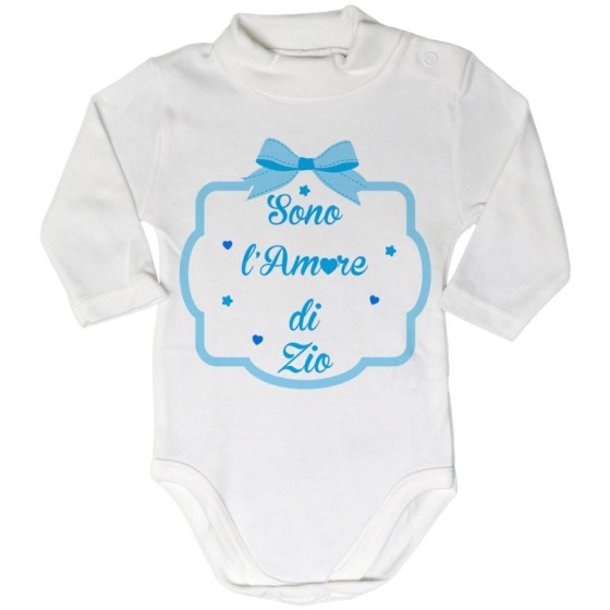 Body lupetto neonato sono amore di zio degli zii  fiocco Per gli zii