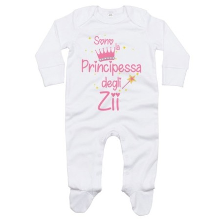 Tutina neonato sono il principe la principessa di zio...