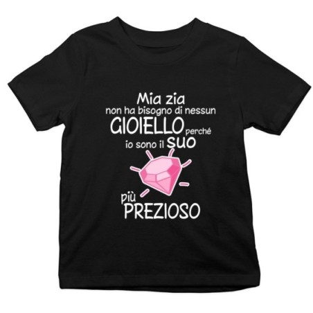 T-shirt bambino sono il gioiello più prezioso di zia