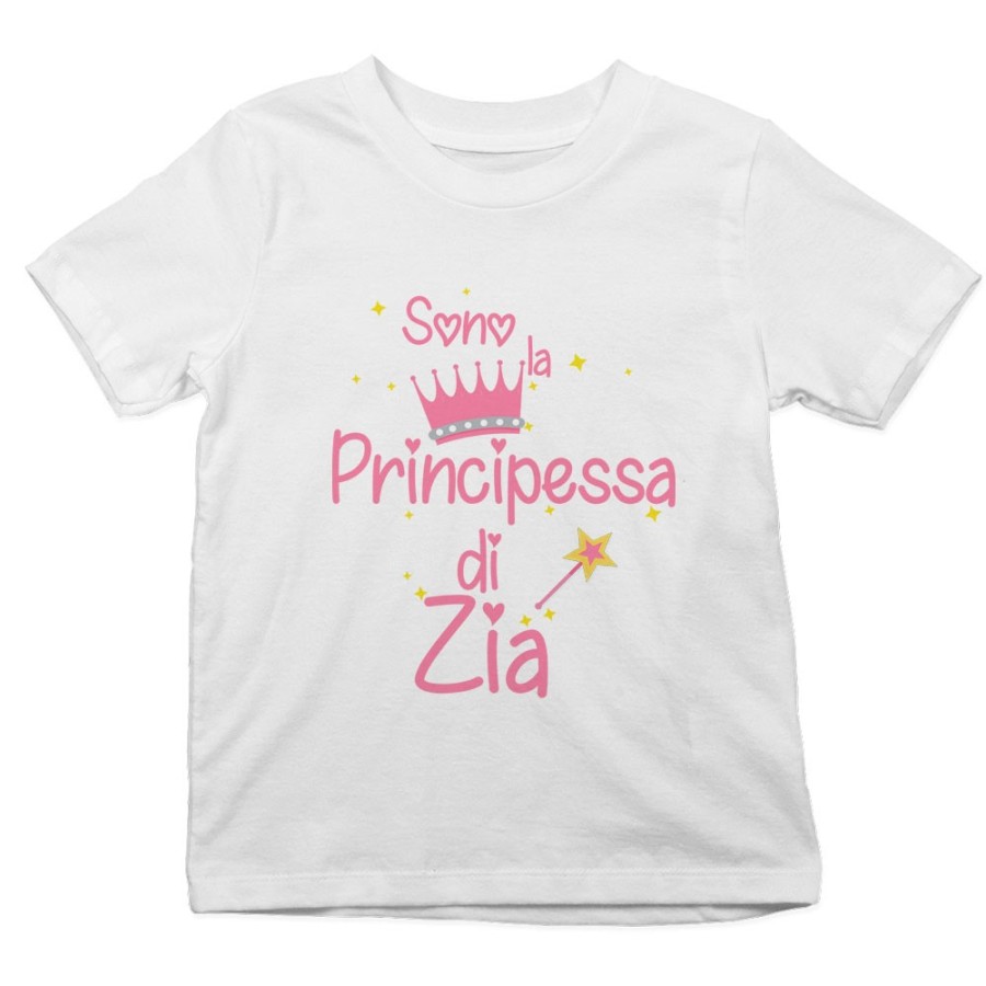T-shirt bambino sono il principe la principessa di zio degli zii Per gli zii