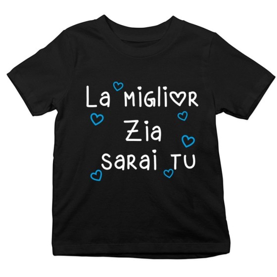 T-shirt bambino il miglior zio i migliori zii sarai tu sarete voi Per gli zii