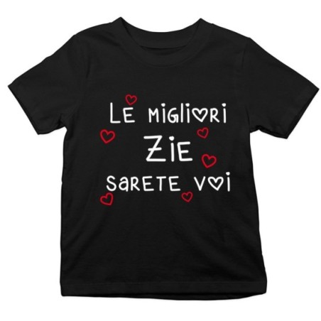T-shirt bambino il miglior zio i migliori zii sarai tu sarete voi Per gli zii