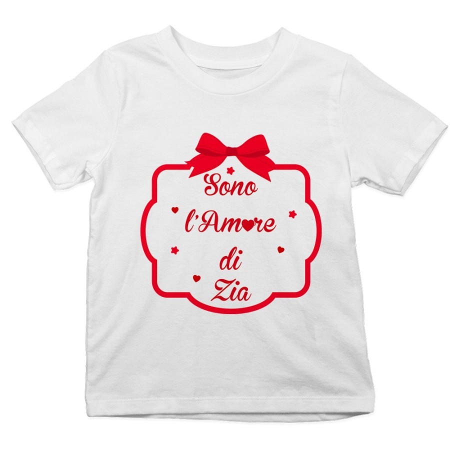 T-shirt bambino sono amore di zio degli zii  fiocco Per gli zii