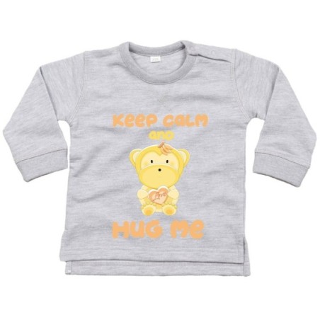 Felpa neonato keep calm and hug me