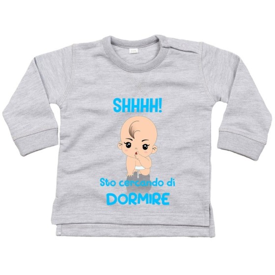 Felpa neonato shhhh sto cercando di dormire Divertenti
