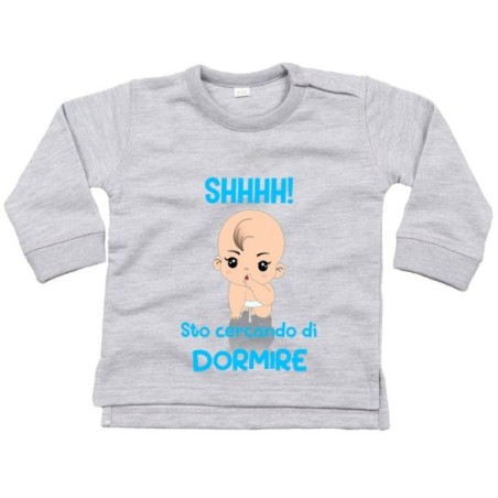 Felpa neonato shhhh sto cercando di dormire