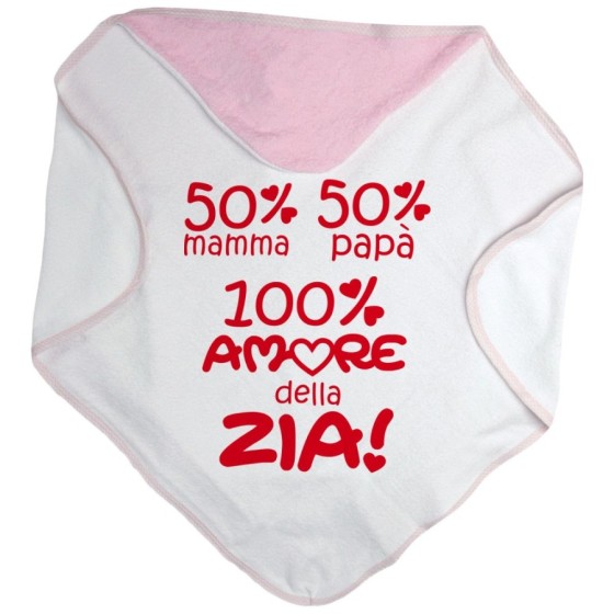 Accappatoio neonato 50% mamma 50% papà 100% amore di zio degli zii Per gli zii