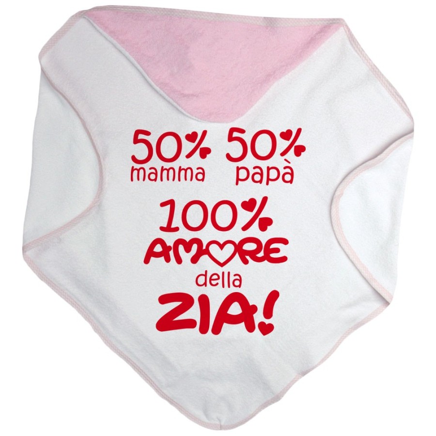 Accappatoio neonato 50% mamma 50% papà 100% amore di zio degli zii Per gli zii