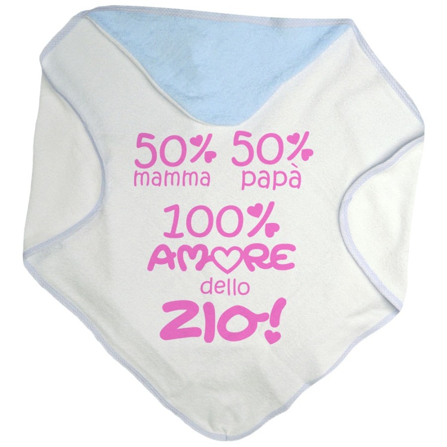 Accappatoio neonato 50% mamma 50% papà 100% amore di zio degli zii Per gli zii