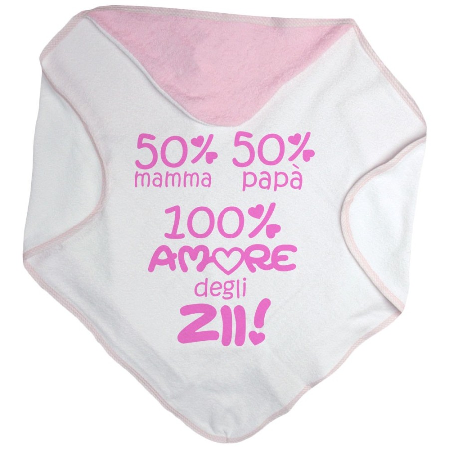 Accappatoio neonato 50% mamma 50% papà 100% amore di zio degli zii Per gli zii