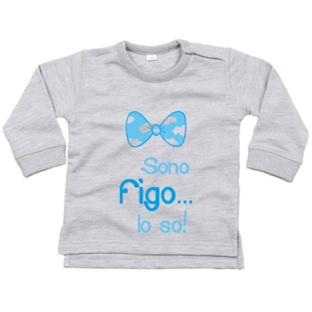 Felpa neonato sono figo lo so