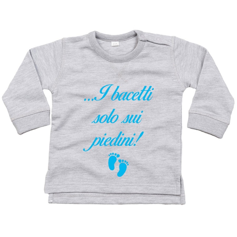 Felpa neonato i bacetti solo sui piedini! Divertenti