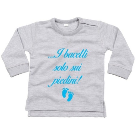 Felpa neonato i bacetti solo sui piedini!