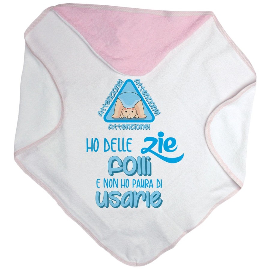 Accappatoio neonato attenzione ho uno zio degli zii folli e non ho paura di usarlo usarli Per gli zii