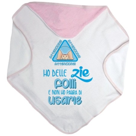 Accappatoio neonato attenzione ho uno zio degli zii folli e non ho paura di usarlo usarli Per gli zii