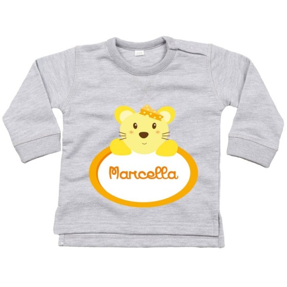 Felpa neonata personalizzata con nome topolina Divertenti