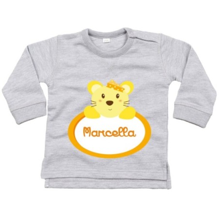 Felpa neonata personalizzata con nome topolina