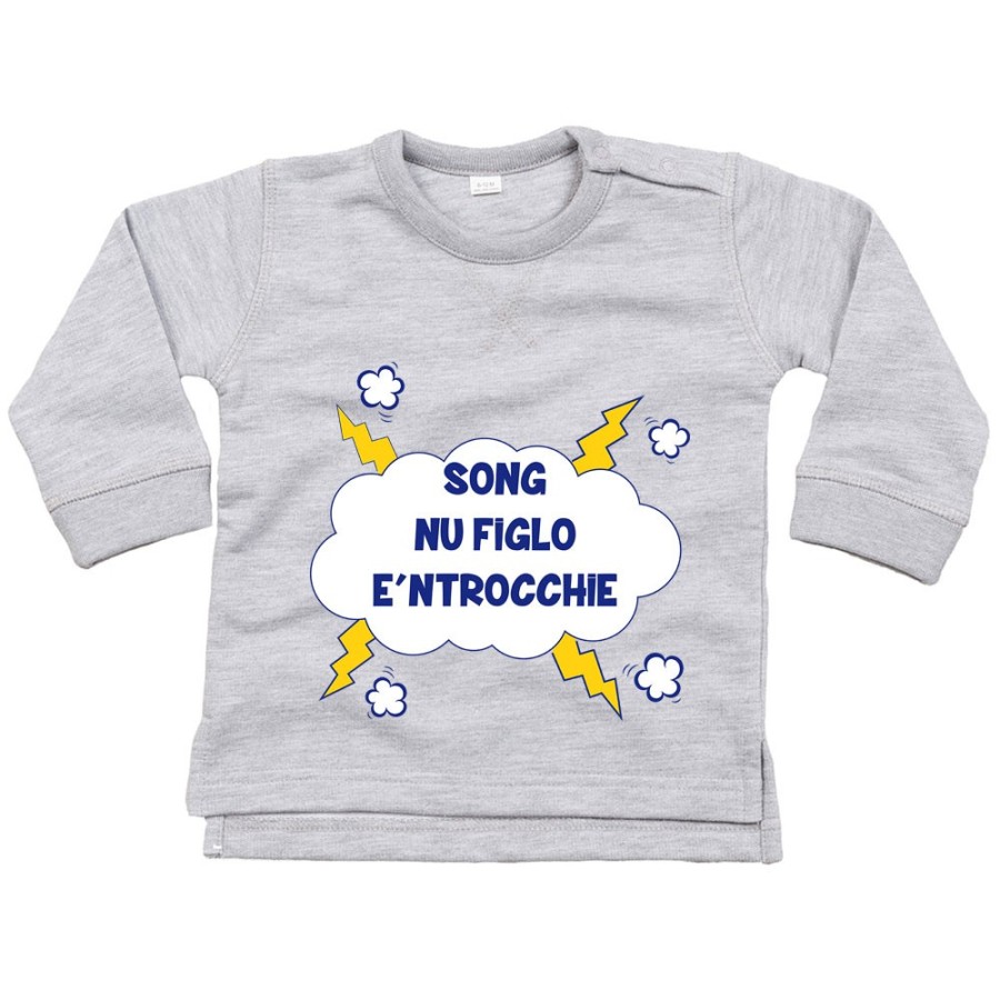 Felpa neonato song nu figlio e ntrocchie Divertenti