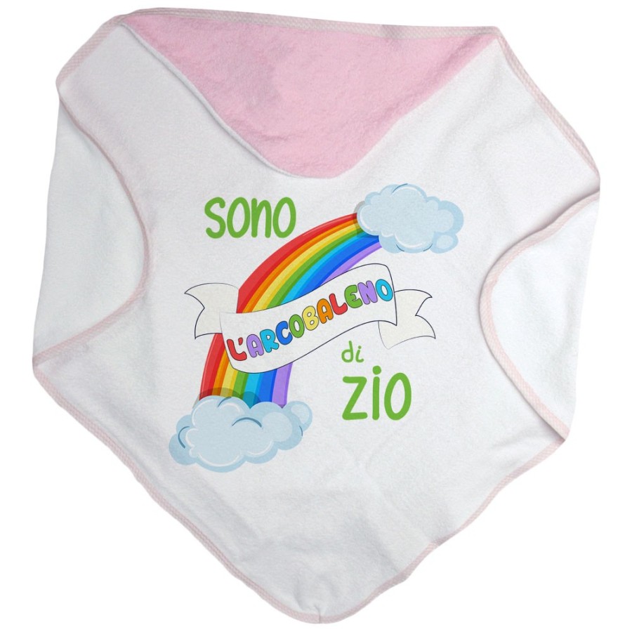 Accappatoio neonato sono arcobaleno di zio degli zii Per gli zii