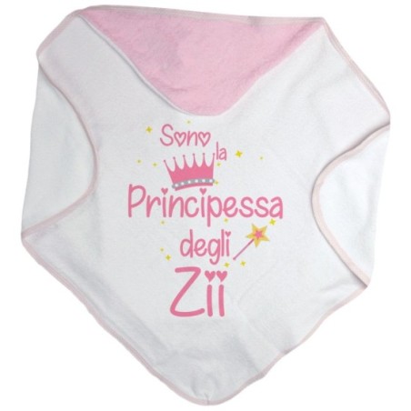 Accappatoio neonato sono il principe la principessa di...