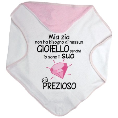 Accappatoio neonato sono il gioiello più prezioso di zia