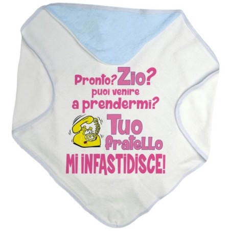 Accappatoio neonato pronto zia zio? puoi venire a prendermi? tuo fratello mi infastidisce Per gli zii