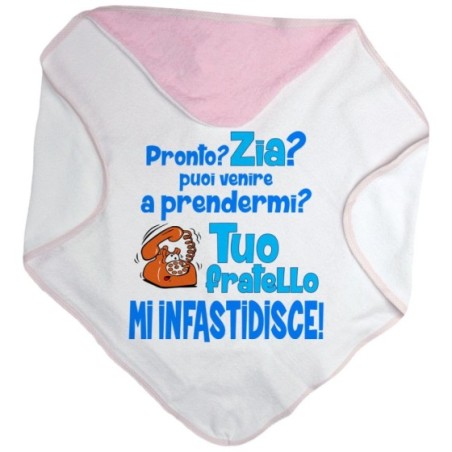 Accappatoio neonato pronto zia zio? puoi venire a prendermi? tuo fratello mi infastidisce Per gli zii