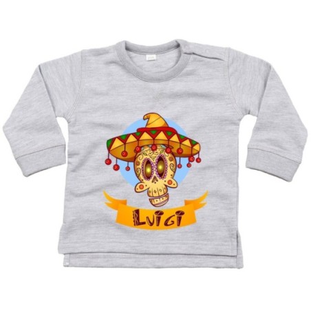 Felpa neonato personalizzata con nome sombrero