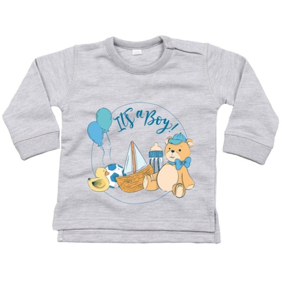 Felpa neonato it's a boy Divertenti