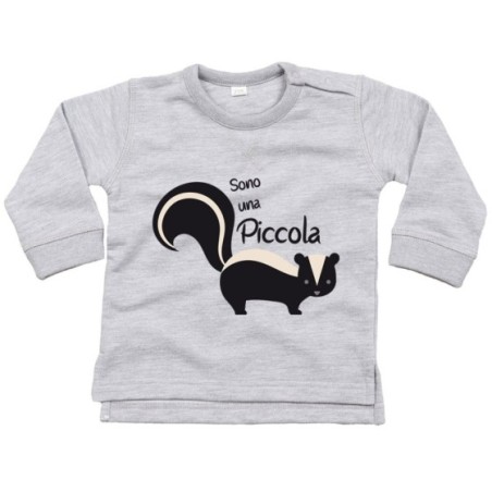 Felpa neonato sono una piccola puzzola